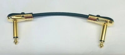 Jack Angled Pancake Patch Lead VAN DAMME CABLE Foot Pedal,Effects