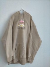 Sanrio Pompompurin Hoodie Pullover Long Sleeve Fleece Lining Beige size 4L 10