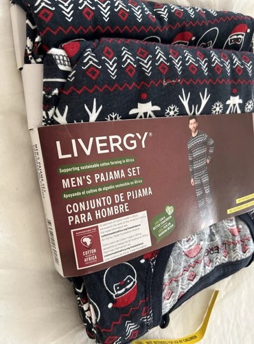 Livergy Men’s L Pajama Set Winter Holiday Christmas NWT - Picture 8 of 13