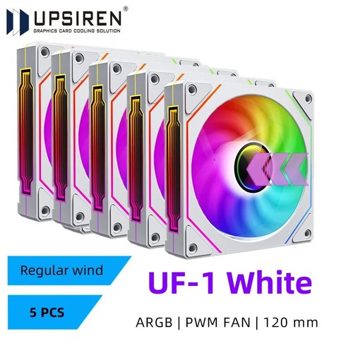 Lot UF-1 PRISM 4 PRO Computer Chassis Fan 12cm ARGB 4 Pin PWM Quiet Cooling Fan - Picture 18 of 36