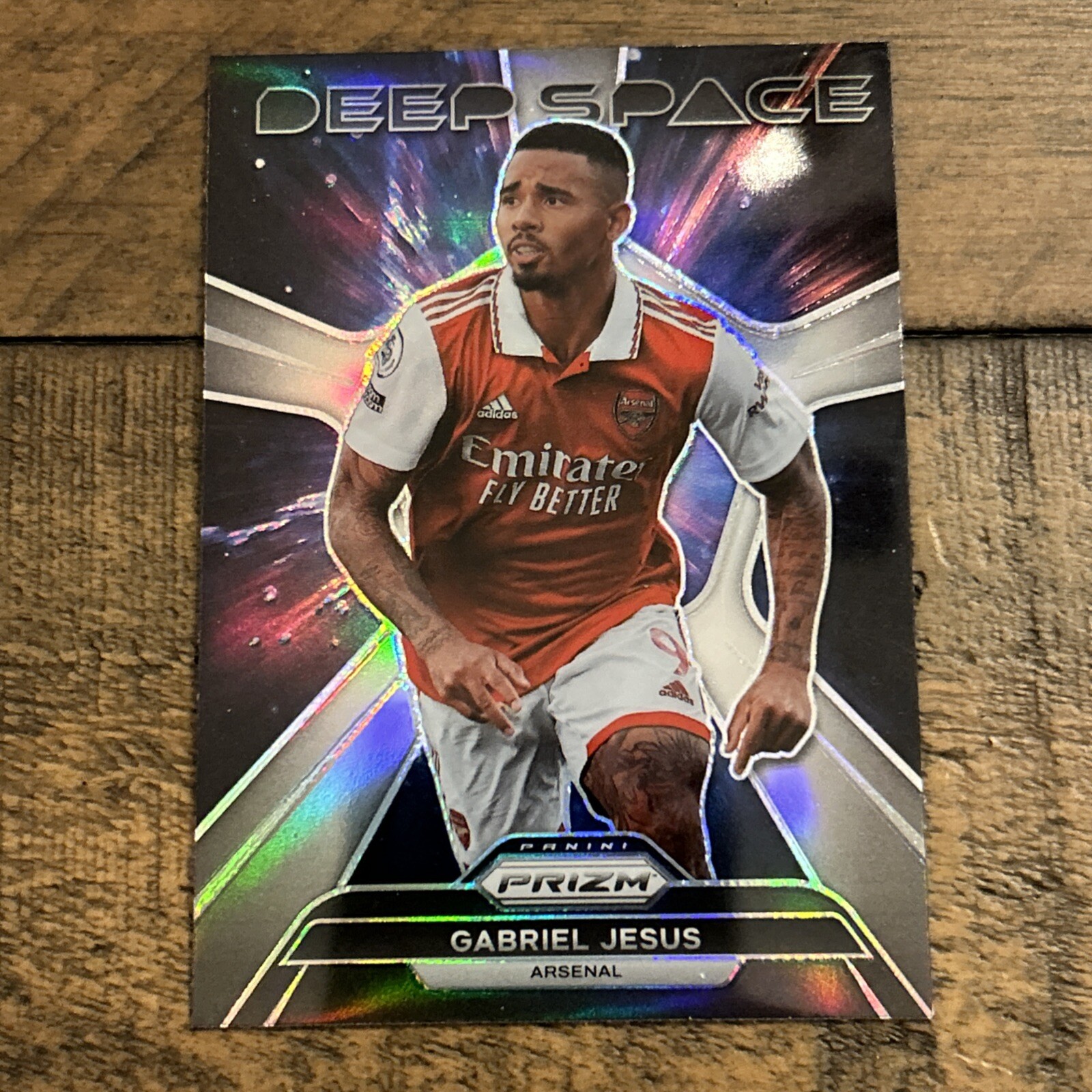 GABRIEL JESUS 2022-23 Panini Prizm EPL Deep Space #13 Case Hit SP ARSENAL