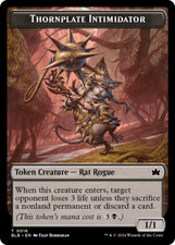 Thornplate Intimidator Token [Bloomburrow Tokens] Magic MTG