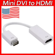 6" Mini DVI to HDMI Adapter Cable Converter Video Adapter for MacBook iMac