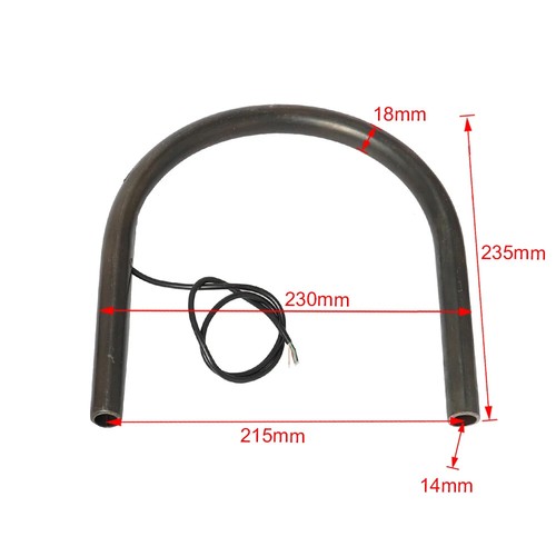 Flat Upswept Tracker End Rear Seat Loop Cafe Racer Modifizierter Rahmen Hoop - Bild 10 von 42