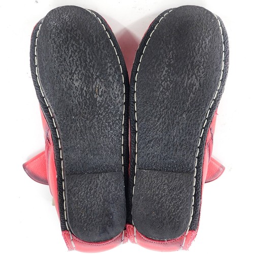 L'ARTISTE by Spring Step Silvestra Ankle Boot Red Flower Zip Leather Size 36 5.5 - Picture 9 of 9