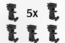 5X From Bracket Umbrella Holder Flash Hot Shoe Mount Adapter Light Stand
