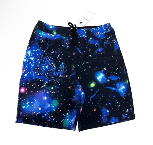 Speedo Men’s Swim Shorts Sz 32 NWT Galaxy Board Shorts F1 - Picture 1 of 8