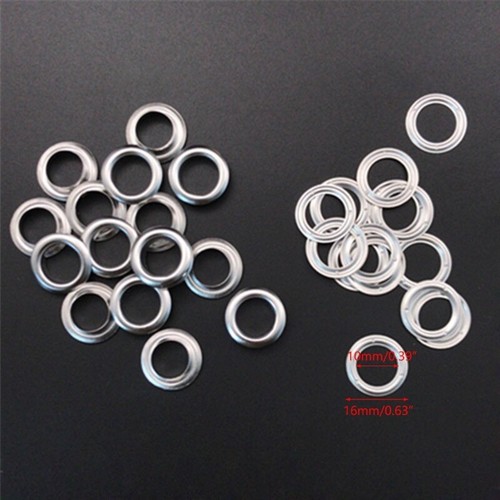 100 Sets Silver Eyelet Grommet Die Tool Set Metal Button for DIY Leather - Picture 8 of 8