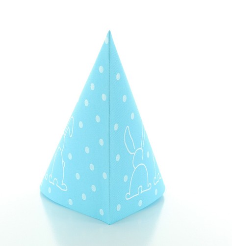 12 Serviette Rabbits in Hellblau aus Linclass® Airlaid 40 x 40 cm - Stoffoptik - Bild 8 von 10