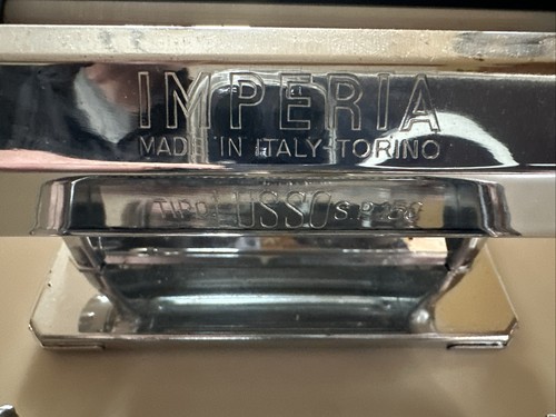 Imperia Stainless Steel Pasta Maker Torino Italy Vintage - Picture 3 of 7