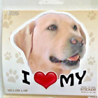 I Love My Yellow Labrador Retriever Dog Lab Decal Sticker Indoor Outdoor 4"