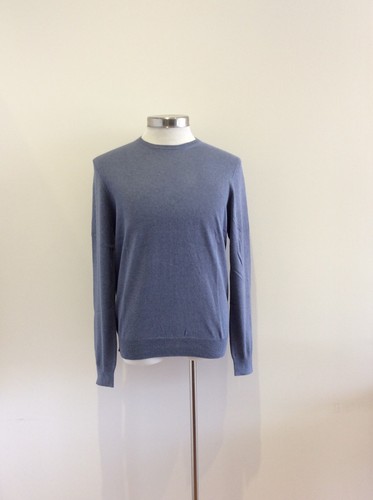 Genres Cashmere & Cotton Crew Neck Jumper Pullover 2 Colour Choices - Picture 3 of 3