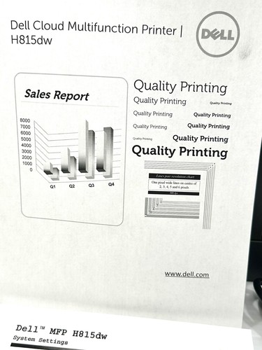 Dell H815DW Monochrome Laser Printer Use 13k Pg Ct MFP, Tested Video, Toner 100% - Picture 5 of 16