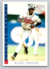 Deion Sanders 1993 Score #123 Atlanta Braves