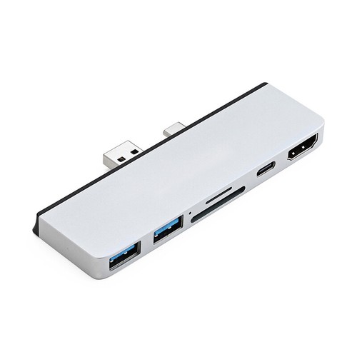 Docking Station TYPE-C HDMI USB3.0 USB-C SD/TF Hub Adapter for Surface Pro 7 - 第 1/5 張圖片