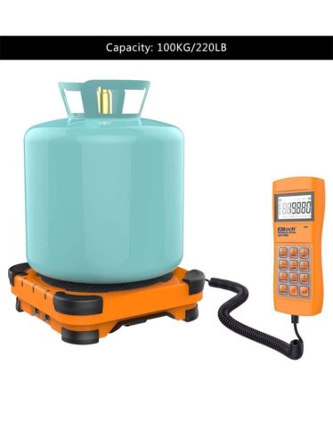 Elitech LMC-300 Electronic Freon Refrigerant Scale 220LB/100KG HVAC Scale w/Case - Picture 2 of 6