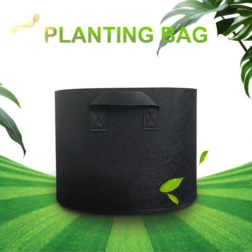 Pack of 10 Fabric Grow Pots Breathable Planter Bags 3/5/7/10 Gallon Bags AU - Picture 11 of 20