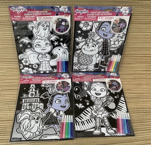 Vampirina Disney Junior - 4 conjuntos de kits de carteles de arte de terciopelo NUEVO - Imagen 6 de 6