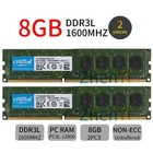 Crucial 16GB Kit 2x 8GB DDR3L 1600MHz PC3L-12800U 240Pin Desktop Memoria RAM IT