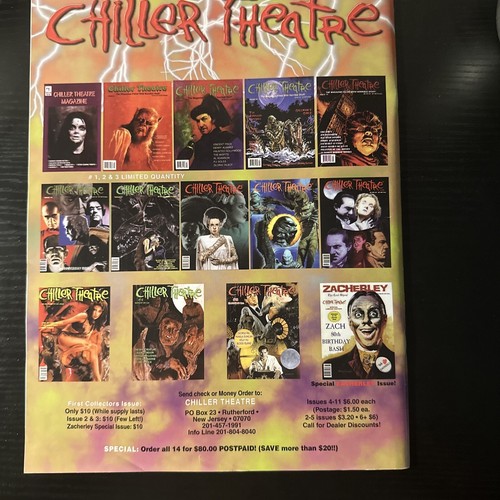 Chiller Theatre Magazine #14 VF The Fly Cover David Hedison Horror Film Mag - Picture 9 of 18