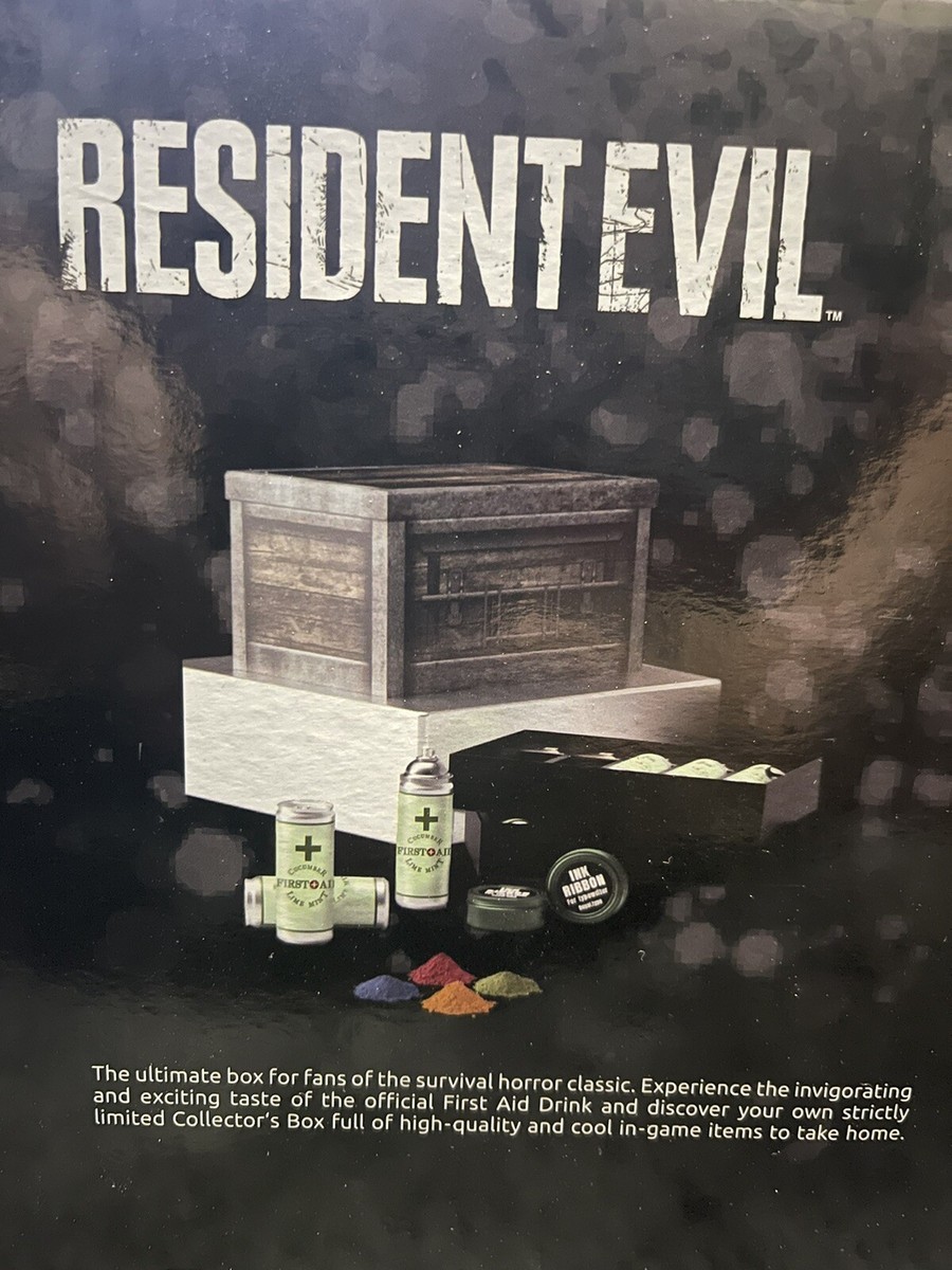 Resident Evil First Aid Drink Collector&rsquo;s Box Game Flavor 