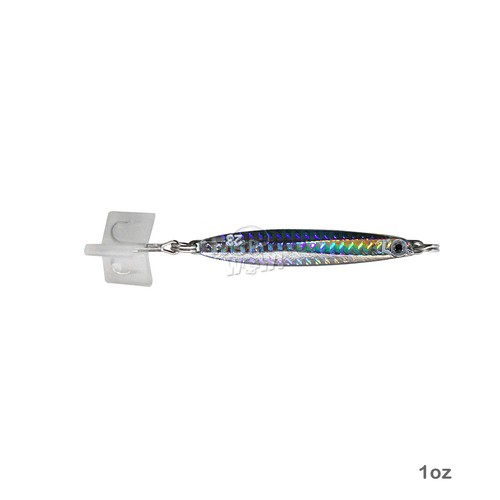 2 pezzi argento 1 oz Colt Sniper jig 28 g fusione slow jigging 3561D-DT MUSTAD gancio - Foto 7 di 8