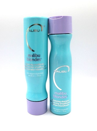 Set/2 Malibu Blondes Enhancing Shampoo & Conditioner ~ 9 oz / 266 ml x 2 ~ - Picture 1 of 2