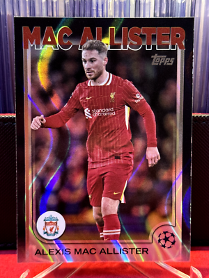 ALEXIS MAC ALLISTER BLACK FLOWFRACTOR 2024-25 TOPPS UEFA Liverpool