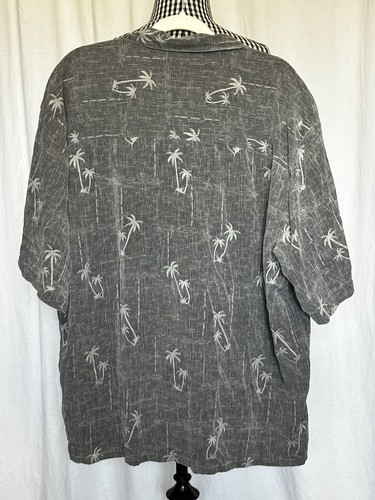 Banana Cabana Herren Hawaii Kurzarm Hemd mit Knopfleiste 100% SEIDE XXL 2XL - Bild 2 von 6