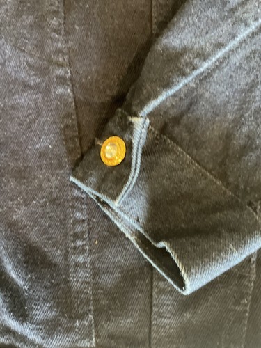 Vintage original Jordache Dark Blue Women's Blue Jean Jacket L embellishments - Picture 10 of 12