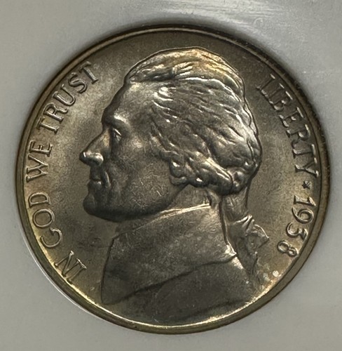 1938-S Jefferson Nickel NGC MS67 Nice Toning PQ Eye Appeal Gen 7 Holder Key Date - Picture 9 of 15