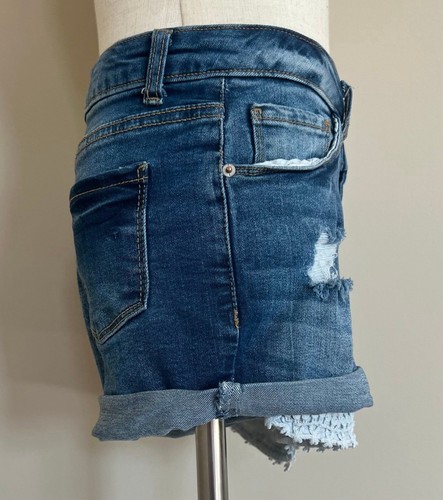 Girls Button Front Denim Jean Shorts w/Adjustable Waist by Vanilla Star sz 12 - Picture 6 of 6