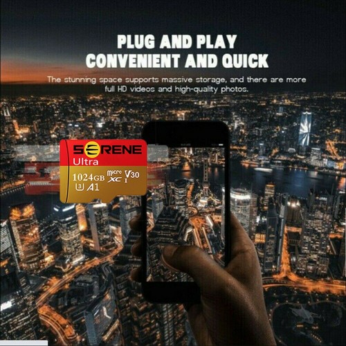 Karta pamięci Micro SD 64GB 128GB 256GB 1TB Memory Card Class10 325MB/S Adapter - Zdjęcie 14 z 20
