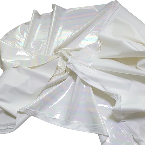 Iridescent Hologram Rainbow PU stretch Vinyl Fabric Dress Dance Costume DIY 54"W - Picture 16 of 48