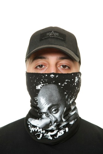 2Pac Maske Gesichtsmaske Stoffmaske Nasen Mund Halstuch Facemask HipHop Tupac - 第 2/5 張圖片