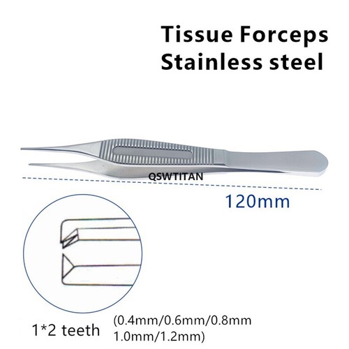 Ophthalmic Tissue Forceps Double Eyelid Stainless Steel Eye Surgical Instrument - Picture 5 of 21