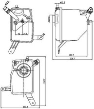 Fits BEHR MAHLE CRT 205 000S Expansion Tank, coolant   UK Stock