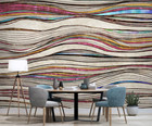 3D Abstract Geometric Linear Wallpaper Wall Mural Removable Self-adhesive 1132