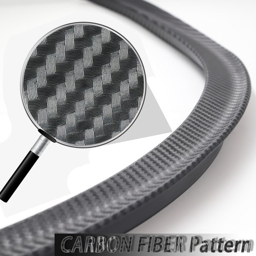 Universal Carbon Fiber Car Truck Wheel Fender Flares Eyebrow Arches Protector 2X - Picture 3 of 8
