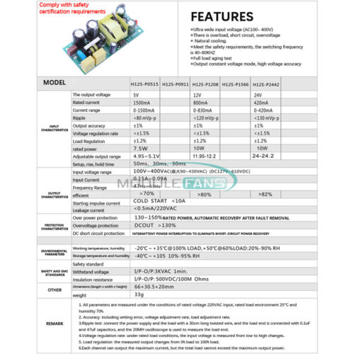 AC-DC Isolated Switching Power Supply Converter Step Down Module 380V to 12V 24V - Picture 3 of 20