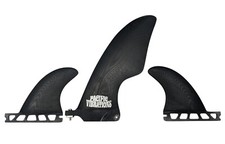 PACIFIC VIBRATIONS 2 1 Longboard SURFBOARD Fins 8"  3.7" Fits Futures