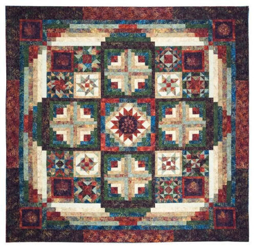 Forest Floor Quilt Kit 106" sq Tonga Batiks Timeless Treasures Wing and a Prayer