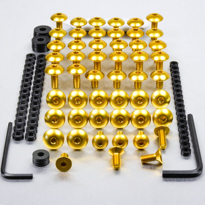 りふ Aluminum Fairing Screw Kit ZX10 D6F Ninja 06-07 Gold | eBay