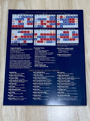 MLB Vintage 1997 Dodgers Yearbook 50th Anniversary Jackie