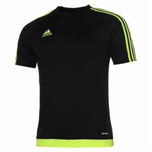 yellow and black adidas shirt