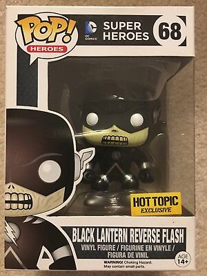 FUNKO POP! Dc Comics Black Lantern Reverse Flash #68 HotTopic Excl. w/ Protector | eBay