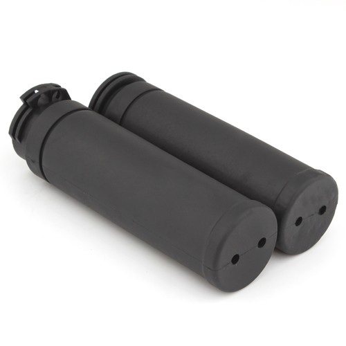 1" Black Handle Hand Grips Handlebar Rubber For Harley  Electra Glide Sportster - Bild 4 von 14