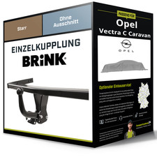 Starre Anhängerkupplung für OPEL Vectra C Caravan 10.2003-02.2009 Typ Z02 Brink