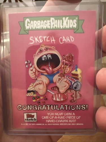 Topps Garbage Pail Kids Bekki Sharp Sketch - Picture 2 of 6