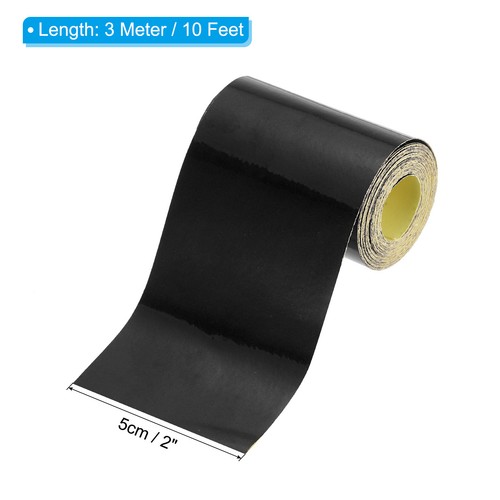 Nastro riflettente 2" x 10 FT alta impermeabile sicurezza esterna nastro di avvertimento nero - Foto 2 di 7